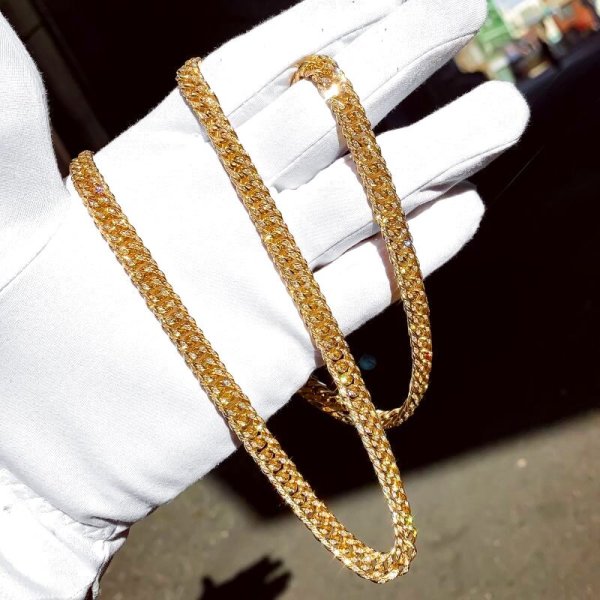 画像15: K18ゴールド 喜平 ネックレス ダイヤモンド 6面カットダブル 150g 100g 80g