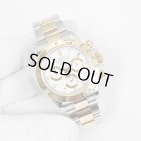 ROLEX Cosmograph Daytona 116523 White Dial Yellow Gold & Stainless Steel 40mm