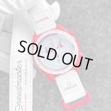 【未使用 / 付属完備】OMEGA x SWATCH コラボモデル スピードマスター ミッショントゥ マーズ ムーンウォッチ SO33R100 42mm  / 240222