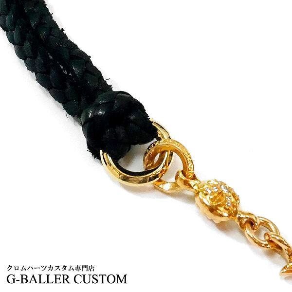 画像4: 22K クロムハーツ 1ボール タイニーCHクロス チャーム用 K18ゴールド 丸カン 製作取付