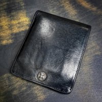 CHROME HEARTS クロムハーツ 1スナップウォレット クロスボタン 黒 ブラック | 250530