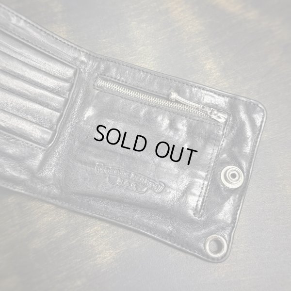 画像4: CHROME HEARTS クロムハーツ 1スナップウォレット クロスボタン 黒 ブラック | 250530