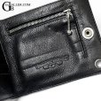 画像5: 【極美品】CHROME HEARTS クロムハーツ 1スナップ クロスボタン ウォレット ヘビーレザー ブラック | 241014