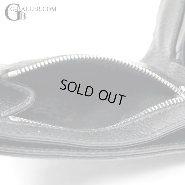 画像6: 【極美品】CHROME HEARTS クロムハーツ 1スナップ クロスボタン ウォレット ヘビーレザー ブラック | 241014