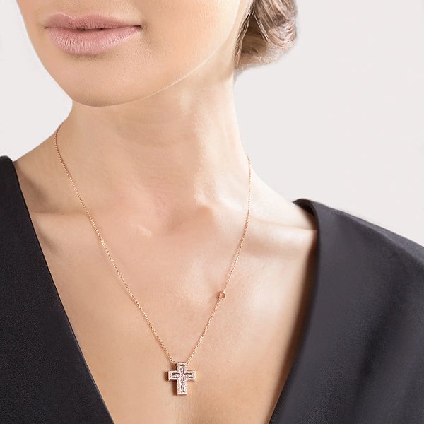 画像4: 【新品】DAMIANI ベルエポック XS K18 ピンクゴールドネックレス ダイヤペンダント 20083492