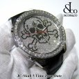 画像2: 【正規品】　ジェイコブ　腕時計　スカル　ＪＣ-SKULL　ホワイト　ファイブタイムゾーン　47ｍｍ　ダイヤ (2)