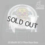 【正規品】 ジェイコブ　腕時計　スカル　JC-SKULL-１-DC　ファイブタイムゾーン　47ｍｍ　ダイヤ