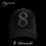 スワロフスキー キャップ No オーダー 8 ブラック CAP