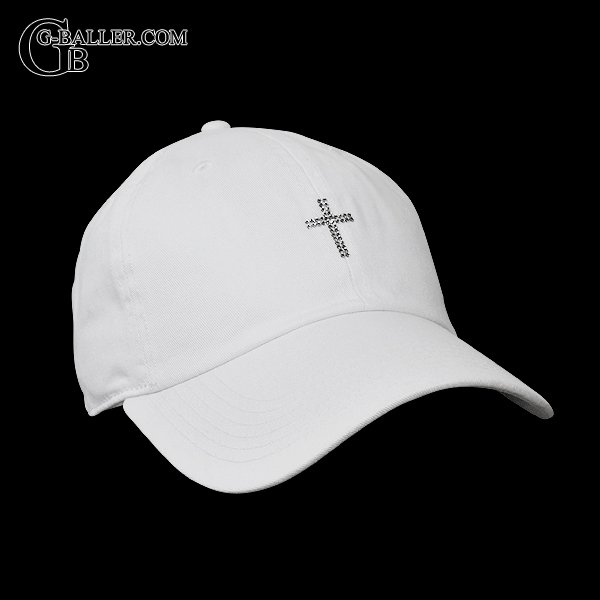 クロスロゴキャップ スワロフスキー(ホワイト×ホワイト)