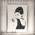 G-BALLER ART | Audrey Hepburn Rhinestone Art