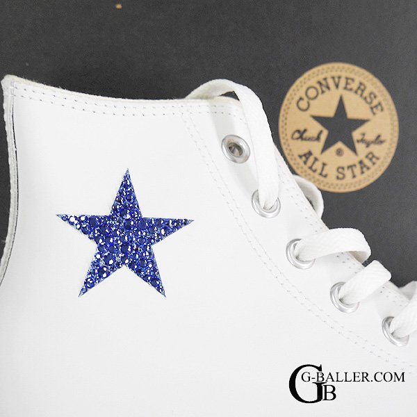 コンバース レザー オーダーデコカスタム ブルースター