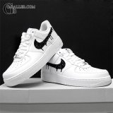 NIKE ナイキ エアフォース1 07 白 LOW 溶けるロゴ スワロカスタム　