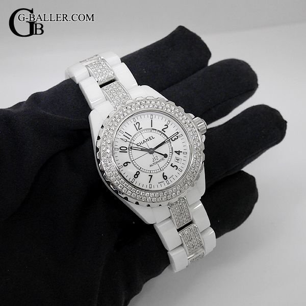 画像4: シャネル J12 ベルト コマ ダイヤ 時計 アフターダイヤ