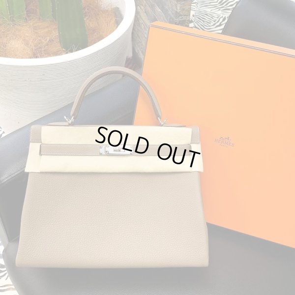 画像13: 【新品/国内正規】エルメス ケリー 32 内縫い エトープ（エトゥープ）トゴ シルバー金具 Y刻印 2021年購入