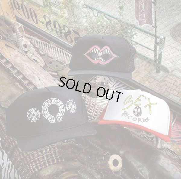 画像7: 新品  CHROME HEARTS クロムハーツ ホースシュークロス CHプラス 刺繍 黒 ベースボールキャップ