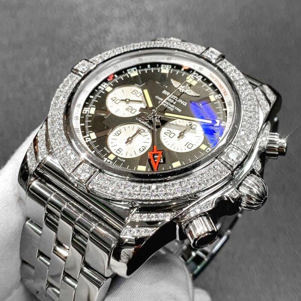 画像7: ブライトリングアフターダイヤベゼル クロノマット GMT 47mm AB0410/A041B69PA ブラック