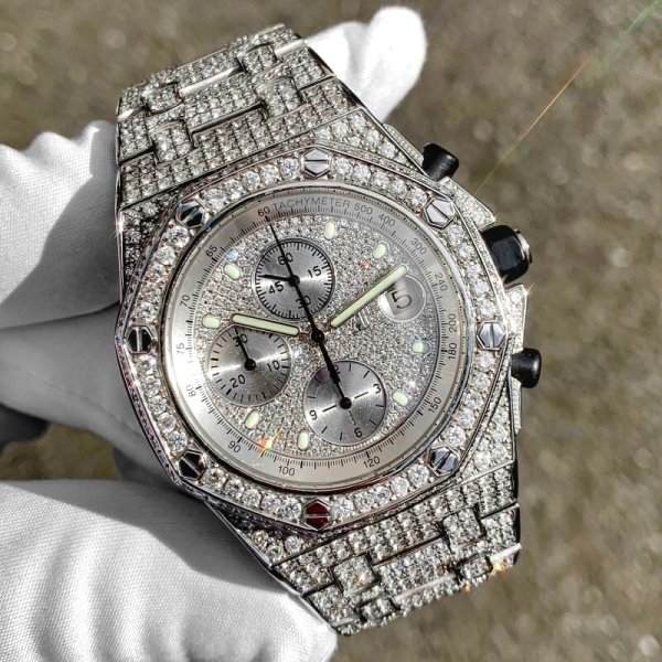 画像10: AUDEMARS PIGUET オーデマ・ピゲ ロイヤルオーク オフショア クロノグラフ 25721ST ICEDOUT アイスドアウト
