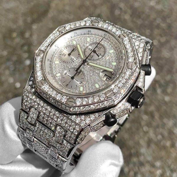 画像11: AUDEMARS PIGUET オーデマ・ピゲ ロイヤルオーク オフショア クロノグラフ 25721ST ICEDOUT アイスドアウト