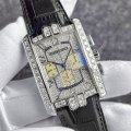 【純正BOX】HARRY WINSTON ハリーウィンストン アヴェニューC クロノグラフ WG パヴェダイヤ 黒 アリゲーターストラップ