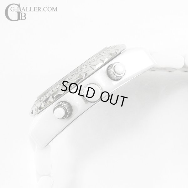 画像3: 【純正BOX付属】CHANEL シャネル J12 クロノグラフ ベゼルダイヤ 白 ホワイトセラミック 41mm メンズ | 241225