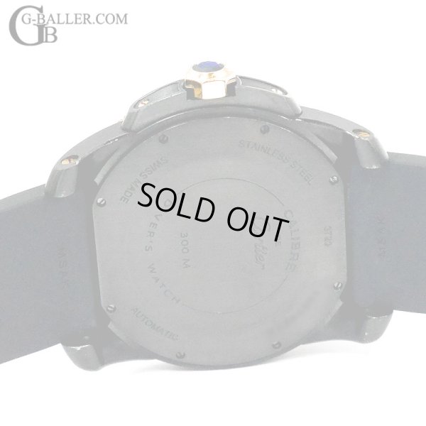 画像6: 【付属完備】CARTIER カリブル ドゥ カルティエ ダイバー ブラック ピンクゴールド W2CA0004 42mm  /230121