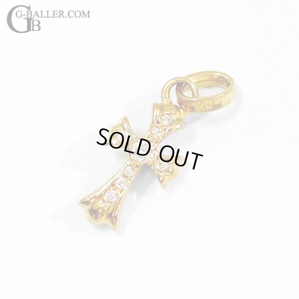 画像3: 【インボイス原本付属 / 純正ダイヤ】CHROME HEARTS クロムハーツ 22K ベビーファットクロス パヴェダイヤモンド / 23918
