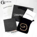 【未使用/インボイス原本/付属完備】CHROME HEARTS クロムハーツ 22K ペーパーチェーン ブレスレット 8インチ / 240105