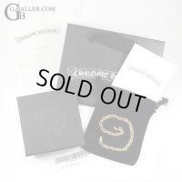 【未使用/インボイス原本/付属完備】CHROME HEARTS クロムハーツ 22K ペーパーチェーン ブレスレット 8インチ / 240105
