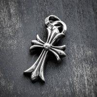 【純正BOX / レザーポーチ】CHROME HEARTS クロムハーツ CHクロス スモール with ベイル ペンダント | 251110