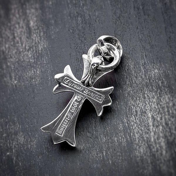 画像3: 【純正BOX / レザーポーチ】CHROME HEARTS クロムハーツ CHクロス スモール with ベイル ペンダント | 251110