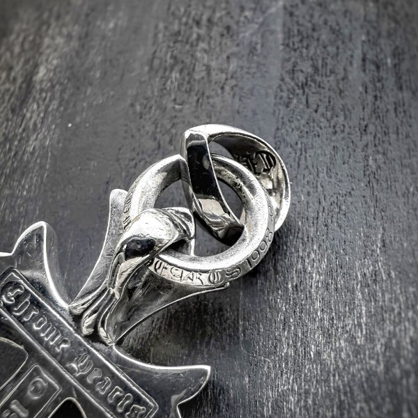 画像4: 【純正BOX / レザーポーチ】CHROME HEARTS クロムハーツ CHクロス スモール with ベイル ペンダント | 251110