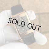 【激レア/極美品/新品レザー】JAEGER LECOULTRE ジャガールクルト レベルソ デュオ K18PG 黒文字盤 270.2.54 /221119