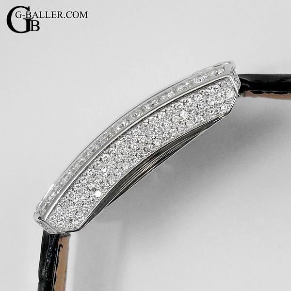 画像4: 【純正BOX】HARRY WINSTON ハリーウィンストン アヴェニューC クロノグラフ WG パヴェダイヤ 黒 アリゲーターストラップ