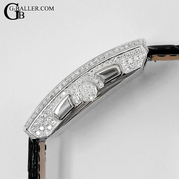 画像3: 【純正BOX】HARRY WINSTON ハリーウィンストン アヴェニューC クロノグラフ WG パヴェダイヤ 黒 アリゲーターストラップ