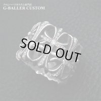 CHROME HEARTS CEMETERY CROSS RING DIAMOND CUSTOM 3 CROSS US9.5