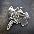 画像1: CHROME HEARTS クロムハーツ スリートリンケッツ ペンダント ダイヤモンド |  250829 (1)