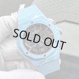 HUBLOT Aerofusion Chronograph Orlinski Sky Blue Ceramic Limited 100 45mm 525.ES.0170.RX.ORL22