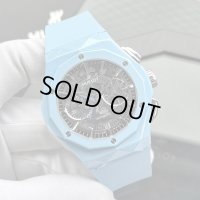 HUBLOT Aerofusion Chronograph Orlinski Sky Blue Ceramic Limited 100 45mm 525.ES.0170.RX.ORL22