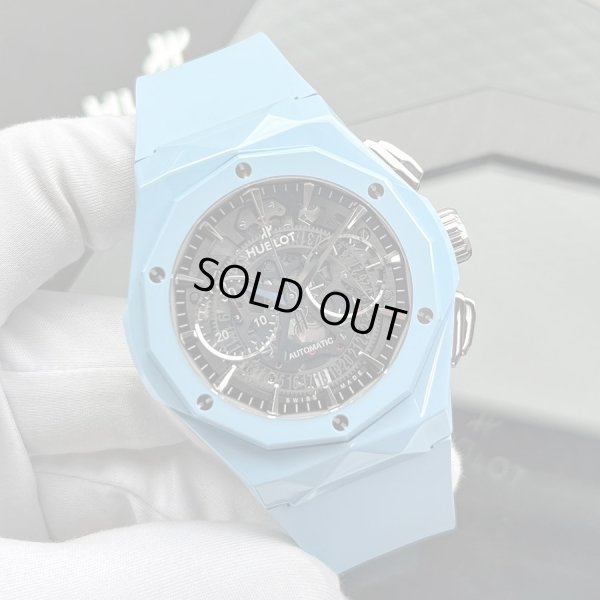 画像1: HUBLOT Aerofusion Chronograph Orlinski Sky Blue Ceramic Limited 100 45mm 525.ES.0170.RX.ORL22