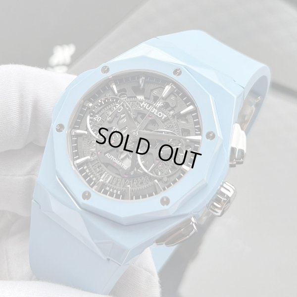 画像2: HUBLOT Aerofusion Chronograph Orlinski Sky Blue Ceramic Limited 100 45mm 525.ES.0170.RX.ORL22