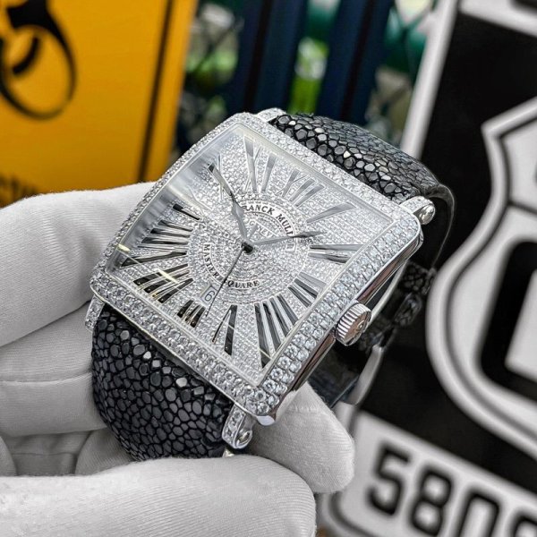 画像8: フランクミュラー 時計アフターダイヤ マスタースクエア 6000K SC DT パヴェダイヤ加工