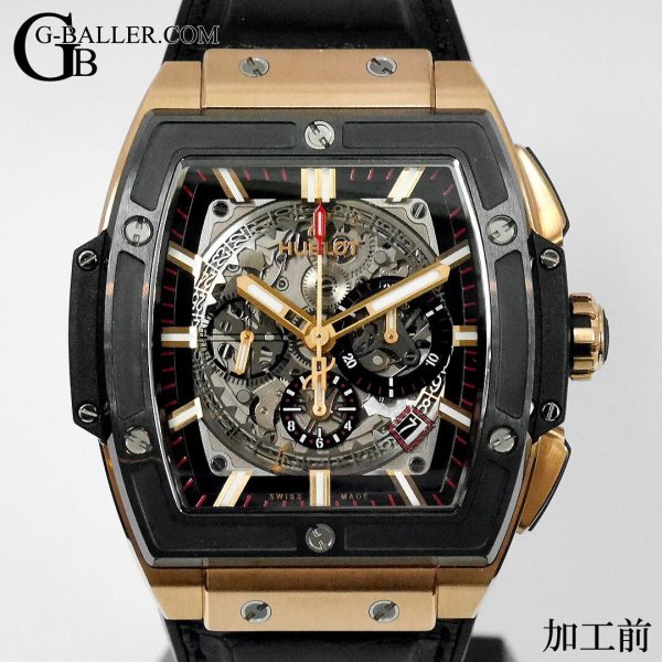 画像7: HUBLOT ウブロ スピリット オブ ビッグバン キングゴールド バゲットダイヤベゼル パヴェダイヤモンド 601.OM.0183.LR