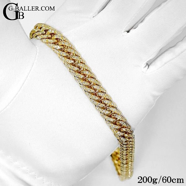 画像7: 【新品】K18 喜平ネックレス ダイヤ 200g 6面ダブル 60cm/50cm