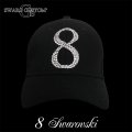 スワロ キャップ 数字 オーダー 8 スワロフスキー CAP