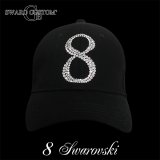 スワロ キャップ 数字 オーダー 8 スワロフスキー CAP