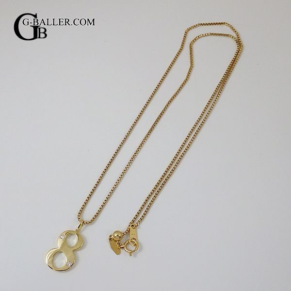 画像5: 18金 ネックレス ナンバー 8 数字 ペンダント ダイヤ