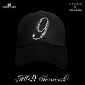 スワロフスキー キャップ 数字 カスタム オーダー 9 スワロ CAP
