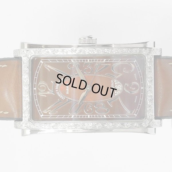 画像3: CUERVO Y SOBRINOS Prominente Solo Tiempo A1012 Engraving Watch Special Order Leather / Rubber Strap
