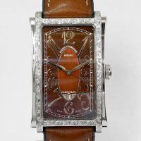 CUERVO Y SOBRINOS Prominente Solo Tiempo A1012 Engraving Watch Special Order Leather / Rubber Strap
