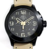 AWI International Titanium 48 Chronograph PVD AW1348CH TI48 Beige Leather